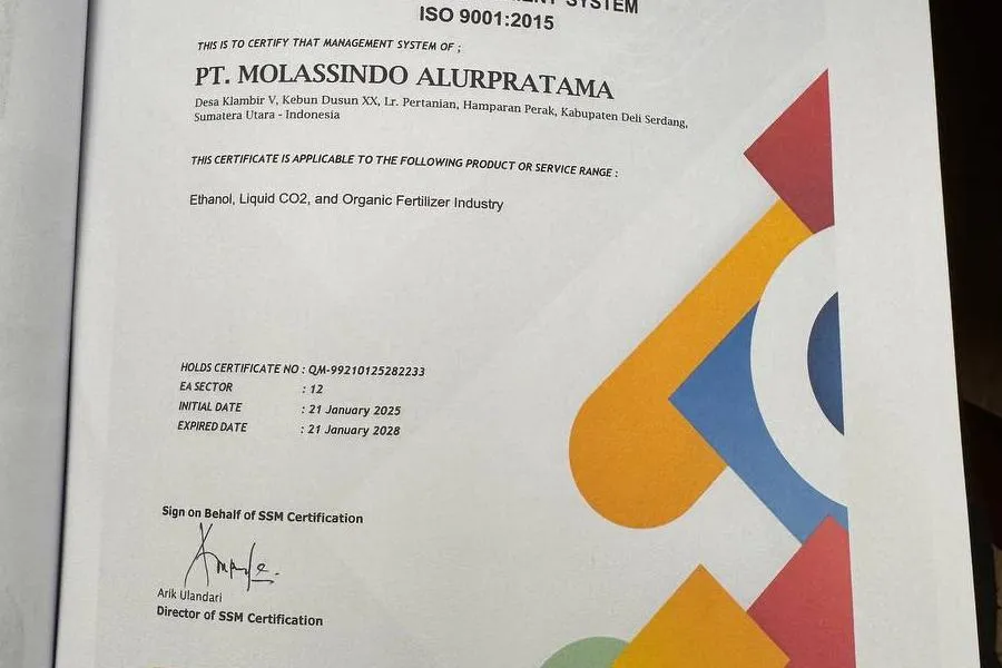 ISO 9001 Sertifikat